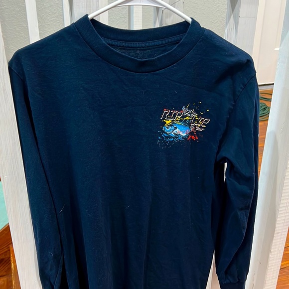 Women’s blue small Rip A Lip fish wear long sleeve cotton shirt. Worn 3 times. - Picture 1 of 3
